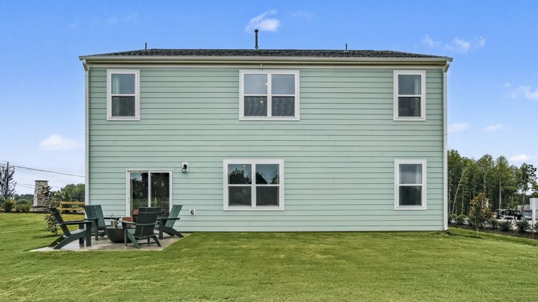 Representative exterior photo of a completed home built from the HAYDEN by D.R. Horton in Bexford, Willow Spring, NC (Image 22).