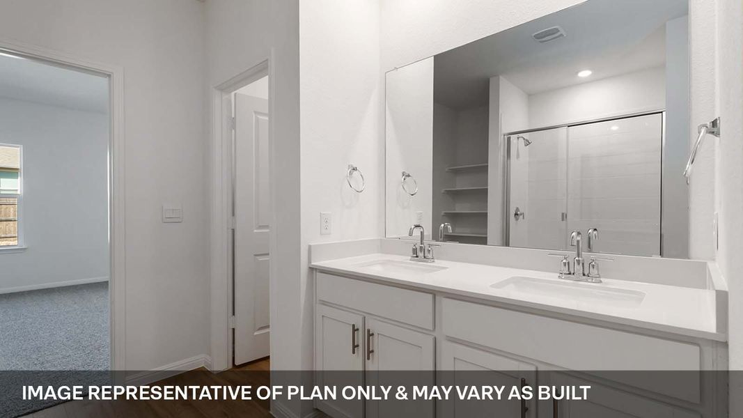 Furnished interior view inside a new home in Bar W Ranch, Leander (Image 4). Furnished interior view inside a new home in Bar W Ranch, Leander (Image 4).