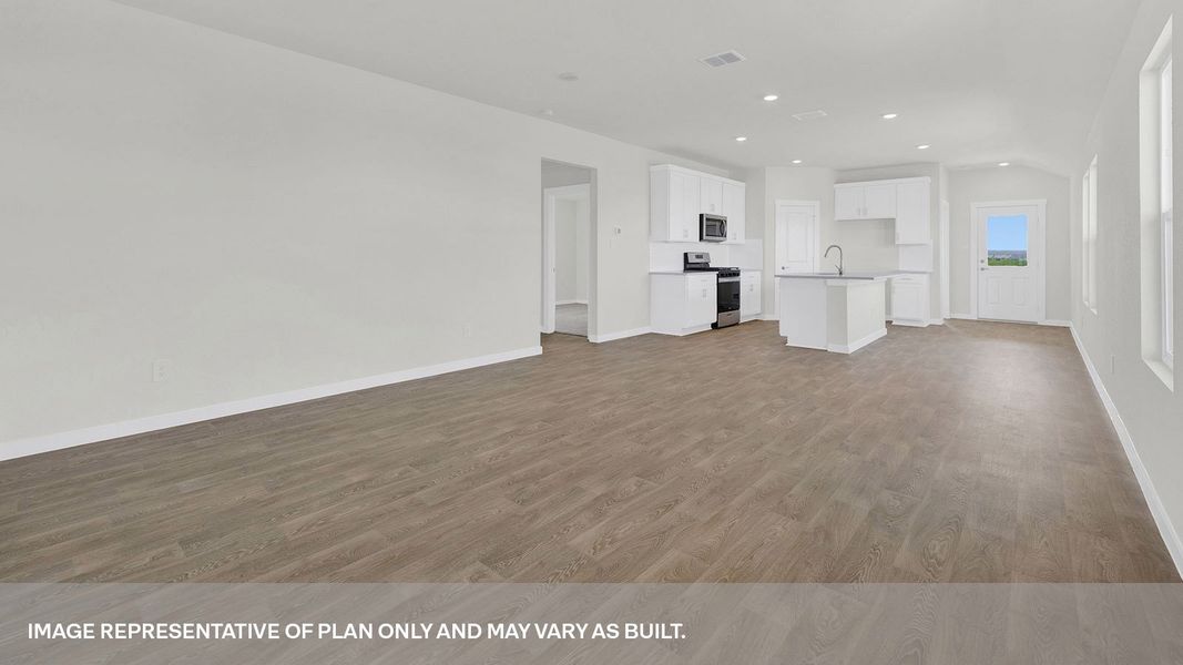 Representative unfurnished interior of a home built from the The Diana by D.R. Horton in Mayfair, New Braunfels (Image 12).