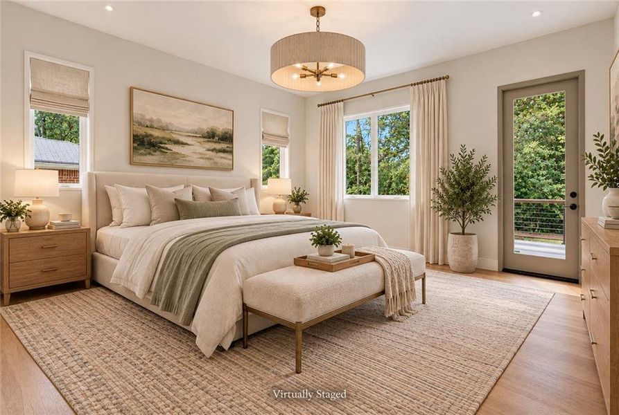 Furnished interior view inside a new home in , Dunwoody (Image 52).