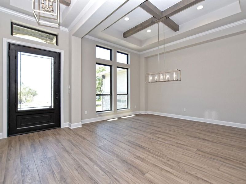 Representative unfurnished interior of a home built from the Avalon by Giddens Homes in Scofield Farms Estates, Georgetown (Image 176).