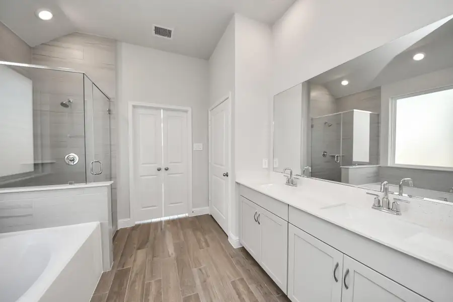 Furnished interior view inside a new home in Elyson: Elyson Duets, Katy (Image 9).