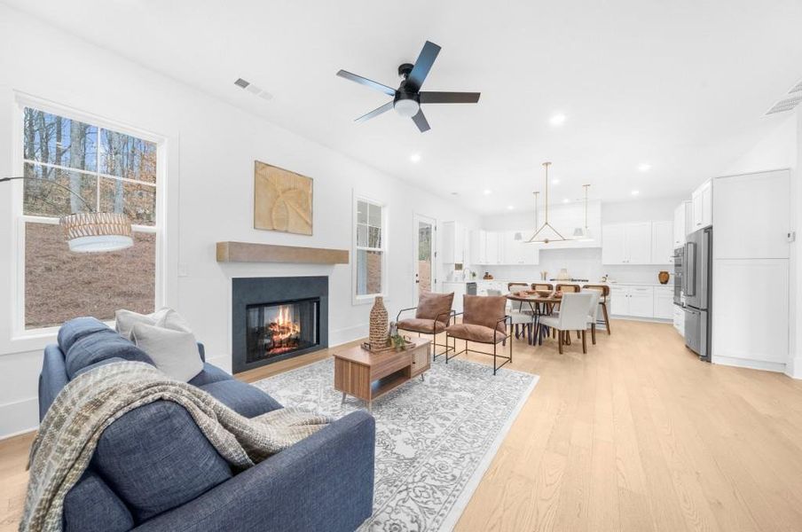 Furnished interior view inside a new home in , Canton (Image 12).