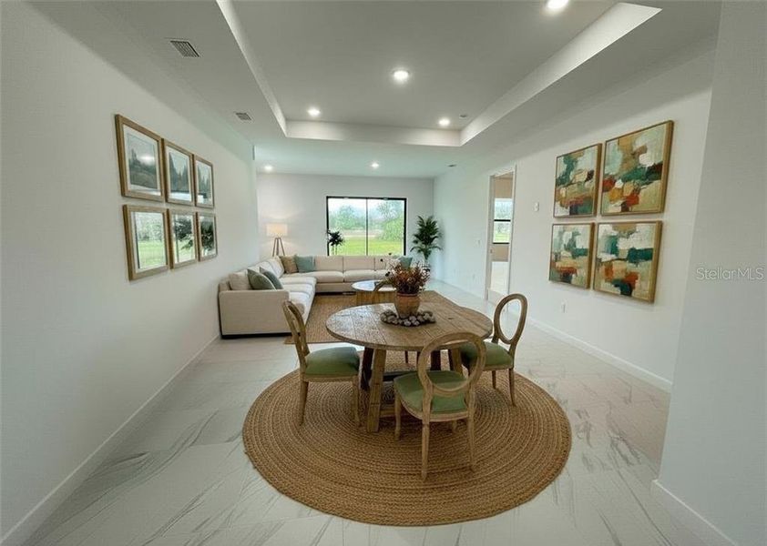 Furnished interior view inside a new home in , Cape Coral (Image 18).