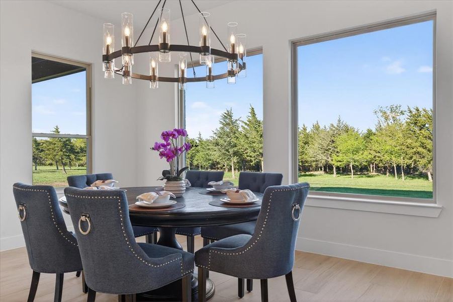 Furnished interior view inside a new home in , Celeste (Image 14).