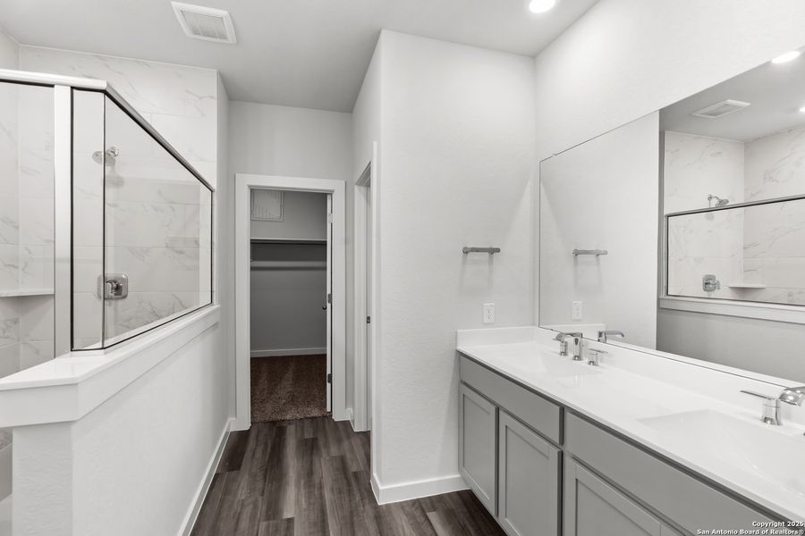 Furnished interior view inside a new home in The Meadows at Hunters Ranch, San Antonio (Image 10).