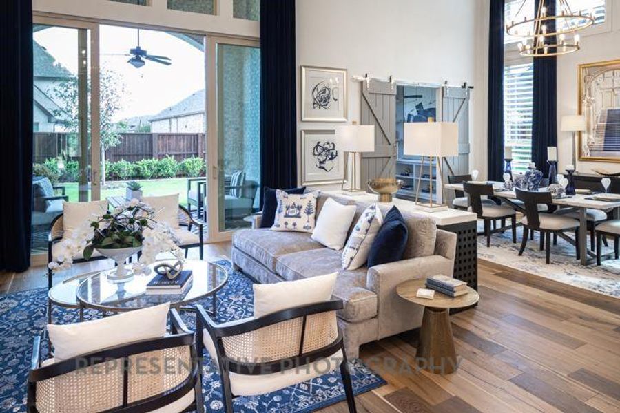 Furnished interior view inside a new home in Briarley, Montgomery (Image 23). Furnished interior view inside a new home in Briarley, Montgomery (Image 23).