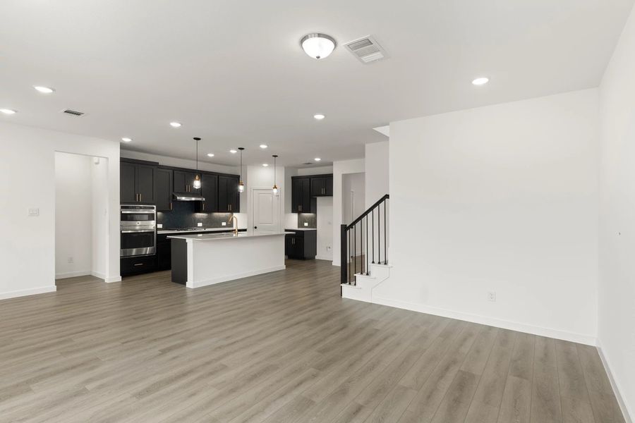 Open Kitchen-Living Room Representative Photo featuring the Noir Collection