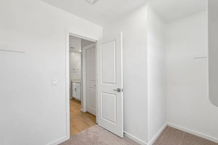 A room with white walls.