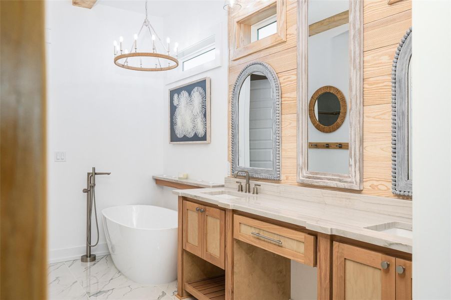 Furnished interior view inside a new home in , Bolivar Peninsula (Image 29).