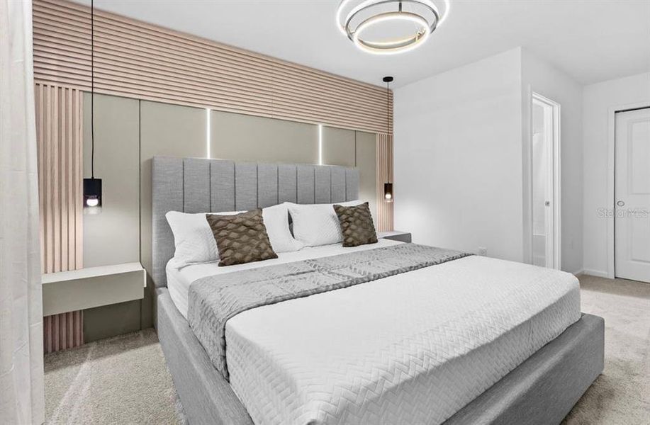 Furnished interior view inside a new home in Solara Resort, Kissimmee (Image 30). Furnished interior view inside a new home in Solara Resort, Kissimmee (Image 30).