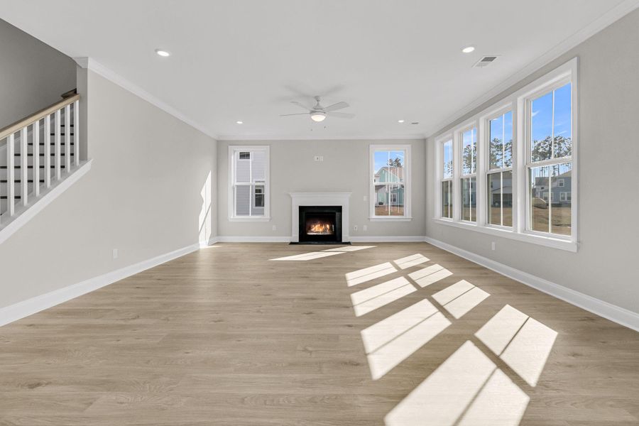 Spacious, unfurnished interior of a new home in Tidewater at Lakes of Cane Bay, Summerville (Image 21). Spacious, unfurnished interior of a new home in Tidewater at Lakes of Cane Bay, Summerville (Image 21).