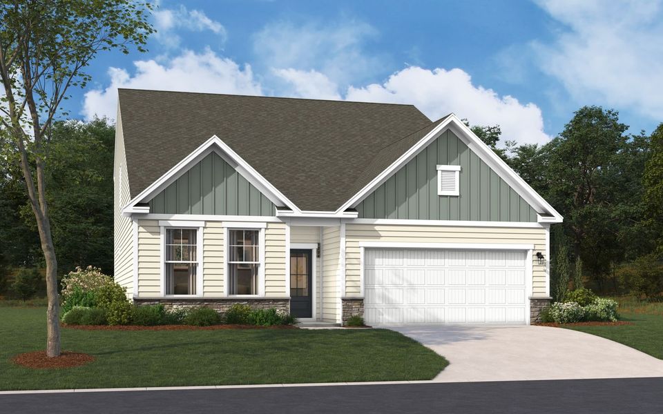 Representative exterior photo of a completed home built from the The Jefferson by Stanley Martin Homes in Green Tree Place, Anderson, SC (Image 15).