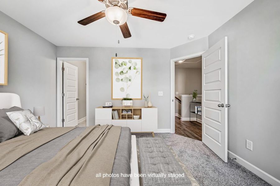 Representative furnished interior of a home built from the Fairfax by Parkside Builders in Oxford Station, Gallatin (Image 29).