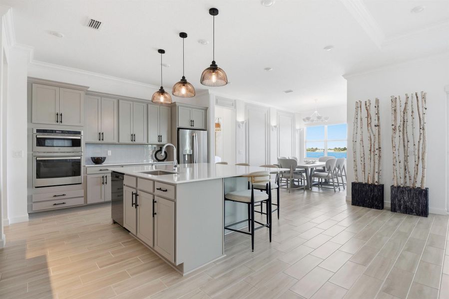 Furnished interior view inside a new home in Arden: The Waterford Collection, Loxahatchee (Image 32).