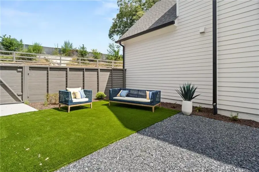 Exterior details and patio area of a home in Harmony, Auburn (Image 21). Exterior details and patio area of a home in Harmony, Auburn (Image 21).