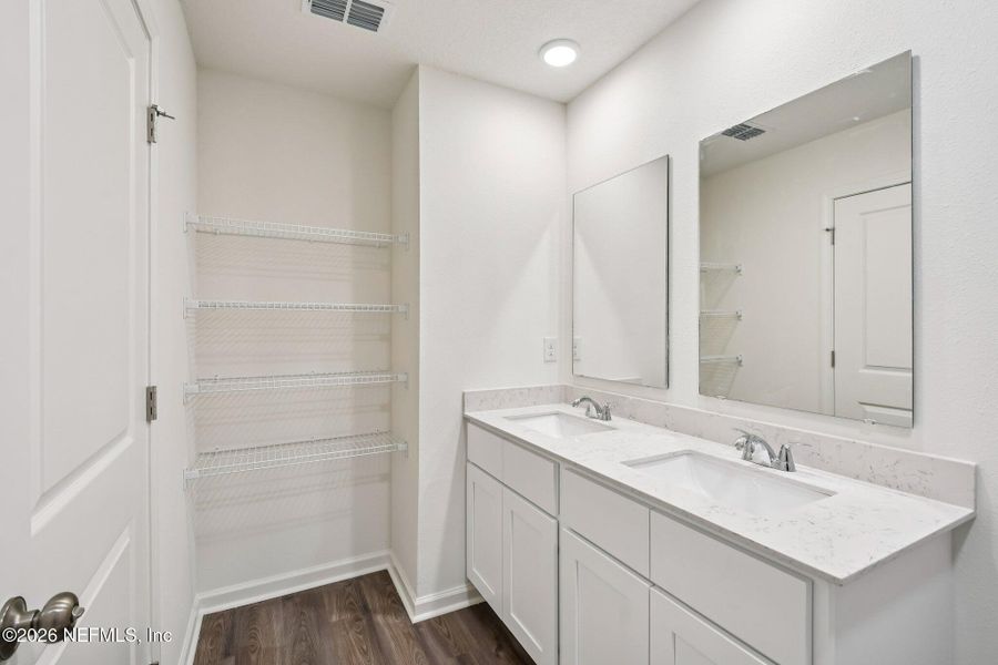 Furnished interior view inside a new home in Kings Landing, Jacksonville (Image 8).