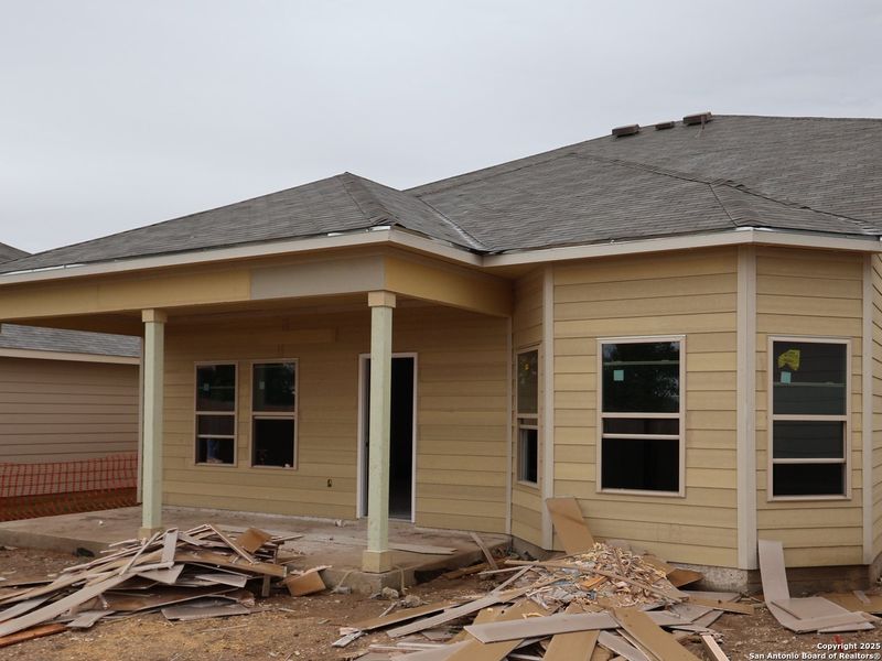 In-progress construction of a new home in Meadows at Clear Springs, New Braunfels, TX (Image 35).