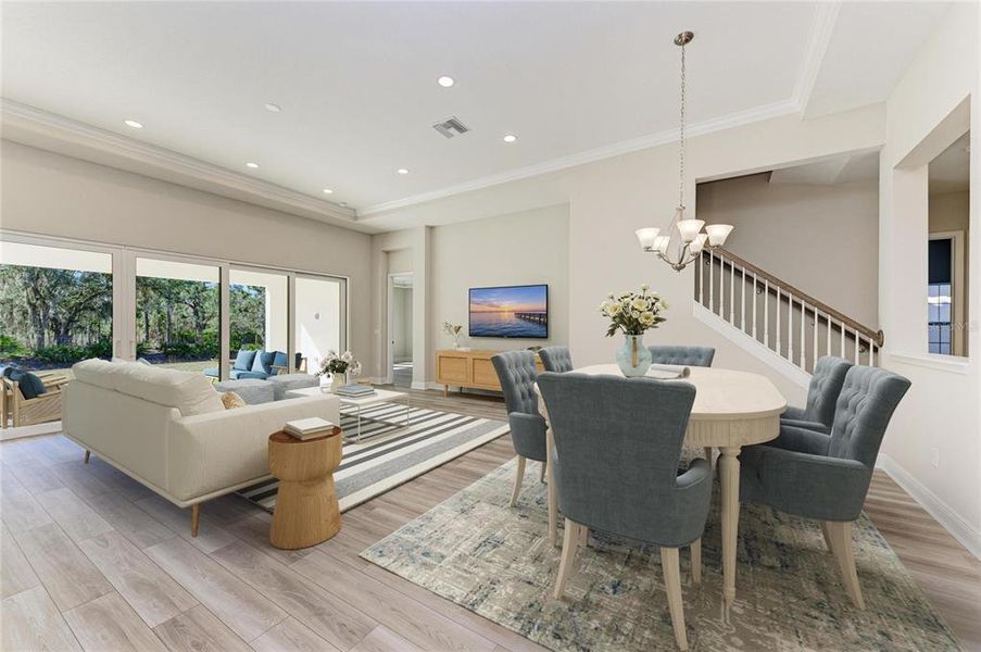 Furnished interior view inside a new home in Hawkstone, Lithia (Image 12).