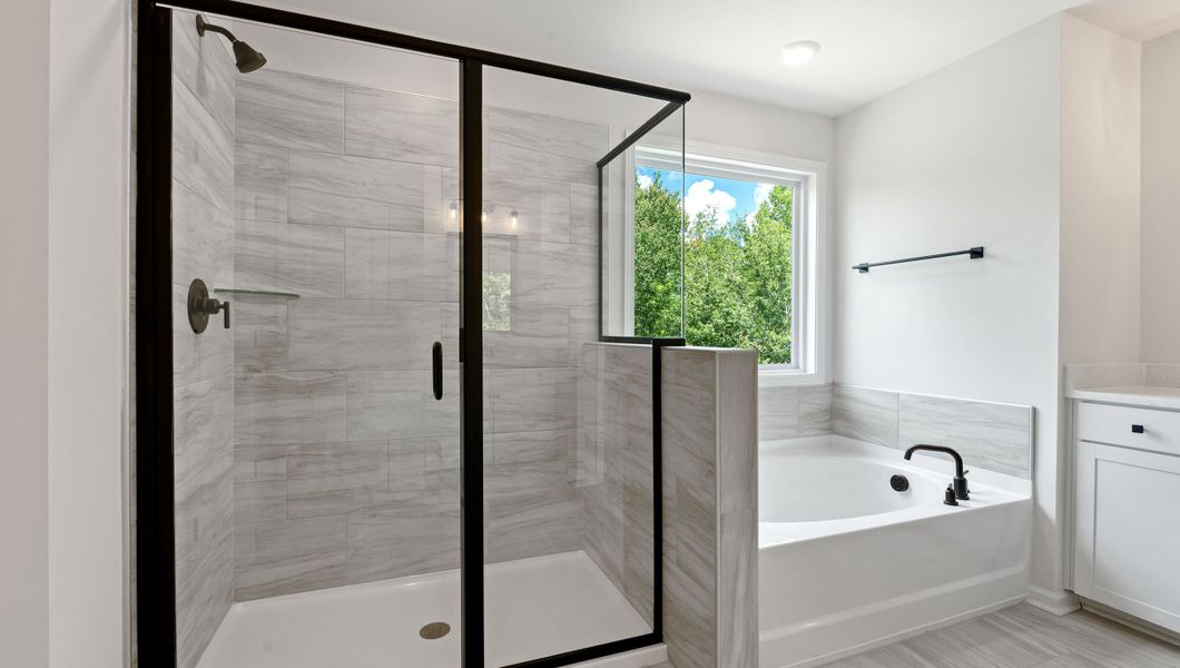 Furnished interior view inside a new home in Whitehawk Meadows, Travelers Rest (Image 13). Furnished interior view inside a new home in Whitehawk Meadows, Travelers Rest (Image 13).