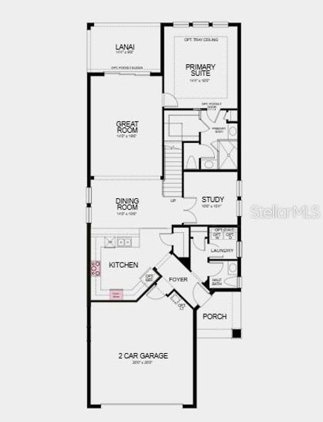 2D floor plan layout of this home in Firethorn, Parrish, FL (Image 25).
