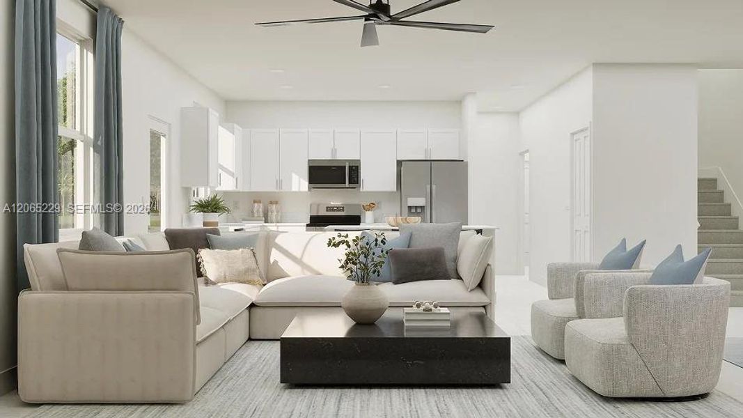 Furnished interior view inside a new home in Sunstone, Homestead (Image 4). Furnished interior view inside a new home in Sunstone, Homestead (Image 4).