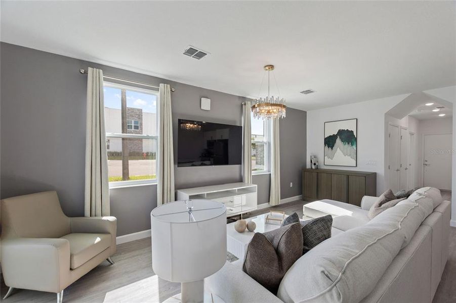 Furnished interior view inside a new home in , Davenport (Image 7). Furnished interior view inside a new home in , Davenport (Image 7).