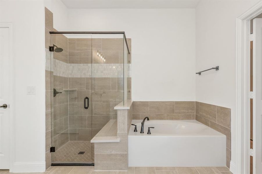 Furnished interior view inside a new home in Meadow Vista 60-65, Anna (Image 13). Furnished interior view inside a new home in Meadow Vista 60-65, Anna (Image 13).