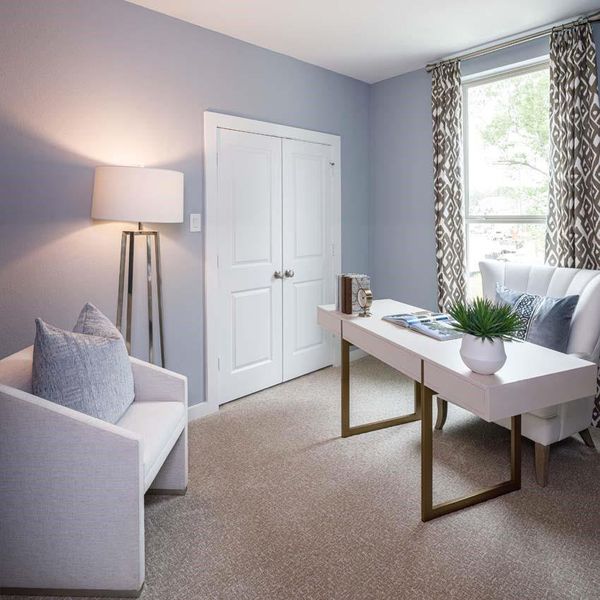 Furnished interior view inside a new home in Woodforest Townhomes, Montgomery (Image 12).