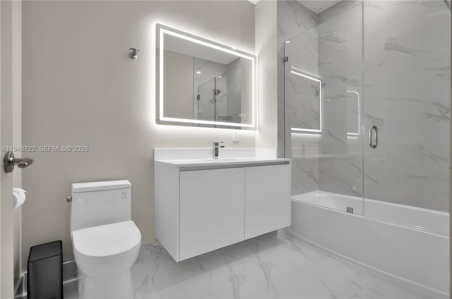 Furnished interior view inside a new home in , Miami (Image 31).