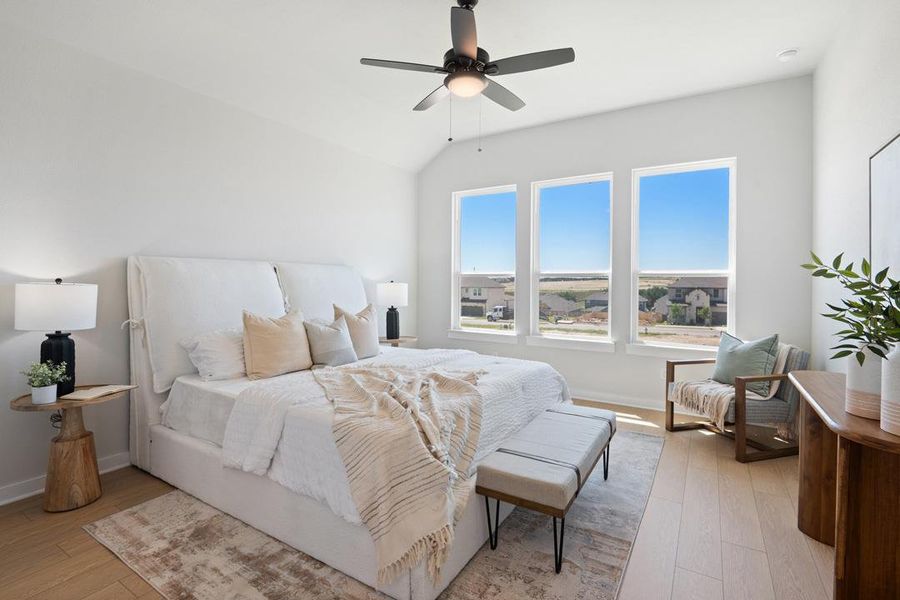 Furnished interior view inside a new home in Park Collection at Lariat, Liberty Hill (Image 14). Furnished interior view inside a new home in Park Collection at Lariat, Liberty Hill (Image 14).