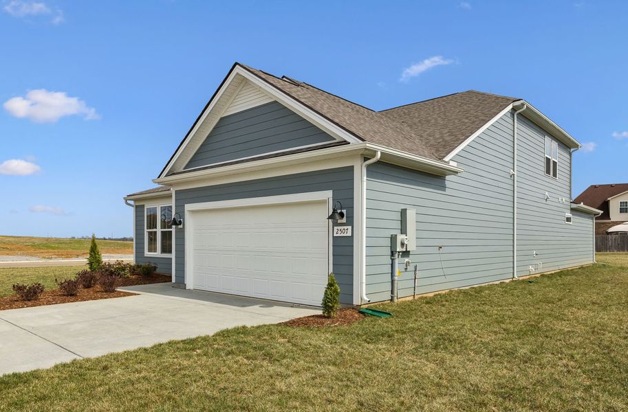 Front exterior of a new home in Glenview Farms, Murfreesboro, TN, highlighting curb appeal (Image 28).