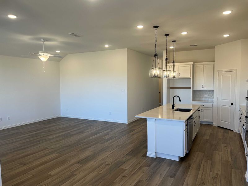 Open Kitchen-Living Room Construction Progress