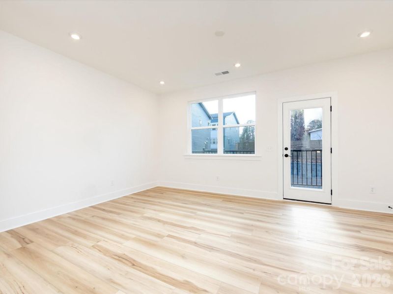 Living room with access to the outdoor living space Living room with access to the outdoor living space