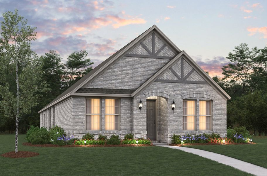 Representative exterior photo of a completed home built from the Meridian by Beazer Homes in Waterbend, Euless, TX (Image 2).