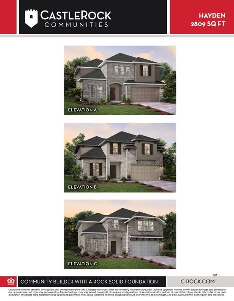 Image 77 representing the Hayden by CastleRock Communities in Newport, Crosby, TX.