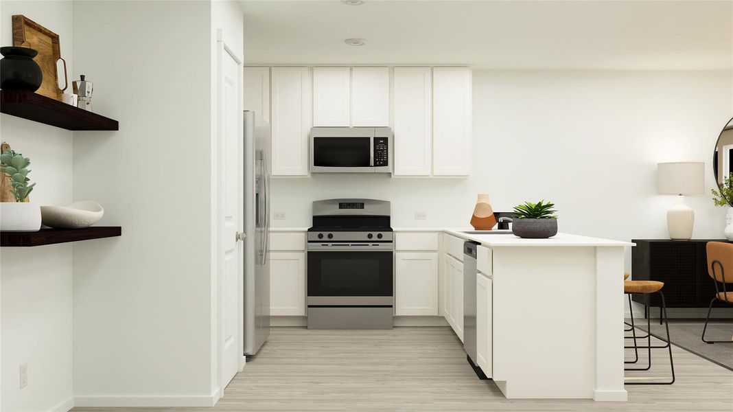 Furnished interior view inside a new home in Synova, Crosby (Image 21).