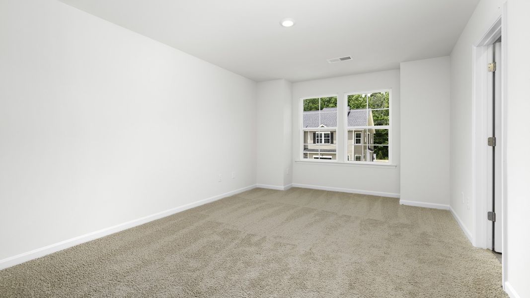 Representative unfurnished interior of a home built from the Denver by D.R. Horton in The Gables at Edinborough Townes, Gibsonville (Image 17).
