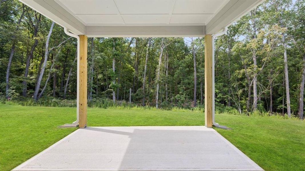 Exterior details and patio area of a home in Holland Estates, Powder Springs (Image 27). Exterior details and patio area of a home in Holland Estates, Powder Springs (Image 27).
