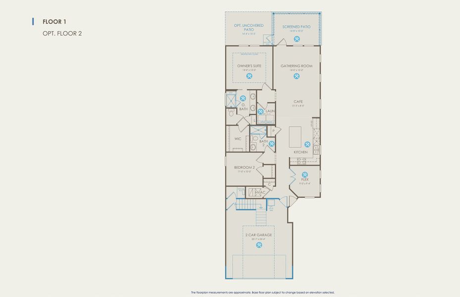 Contour Floor Plan, Quick Move-In Home, Floor 1