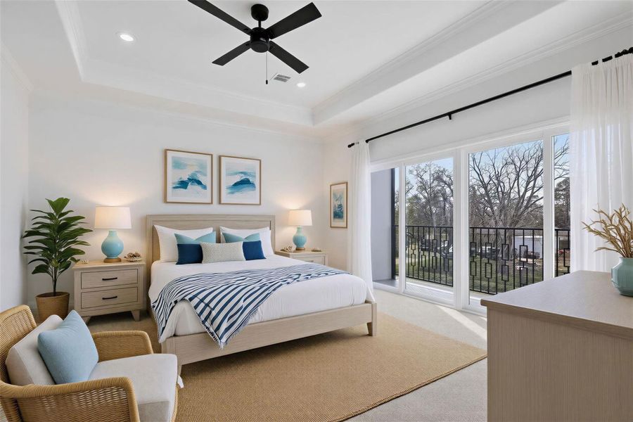 Furnished interior view inside a new home in , Houston (Image 17). Furnished interior view inside a new home in , Houston (Image 17).