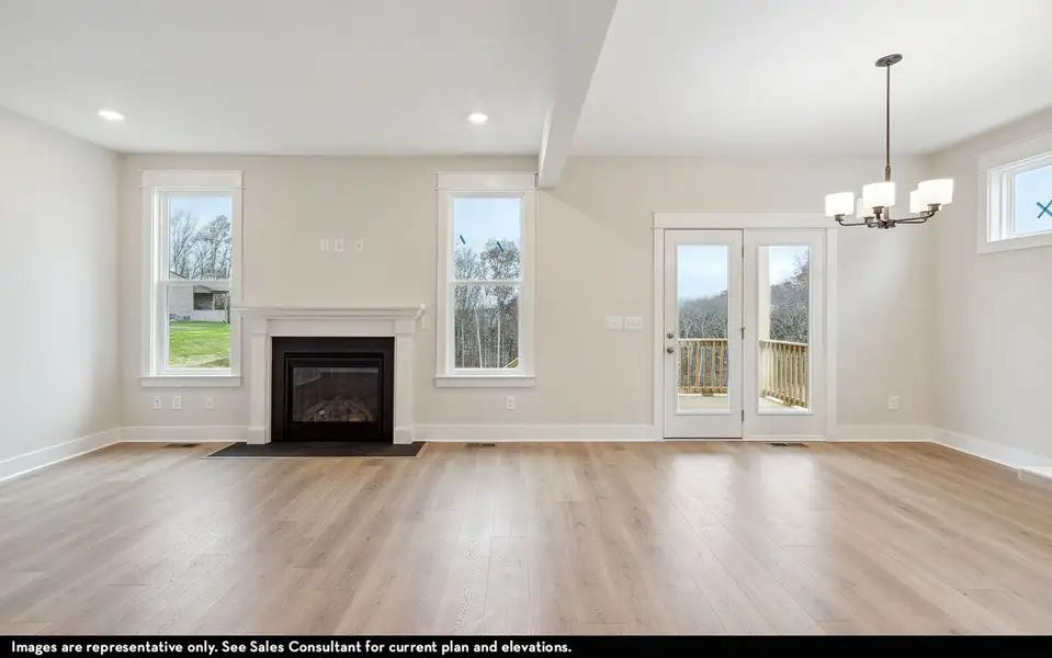 Spacious, unfurnished interior of a new home in The Retreat at Norman Farm, Hendersonville (Image 14).