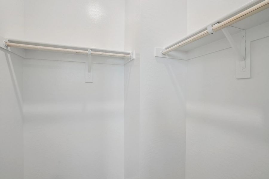 Secondary bedroom walk in closet