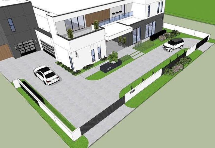 Exterior rendering of this home design in , Dallas, TX (Image 4).