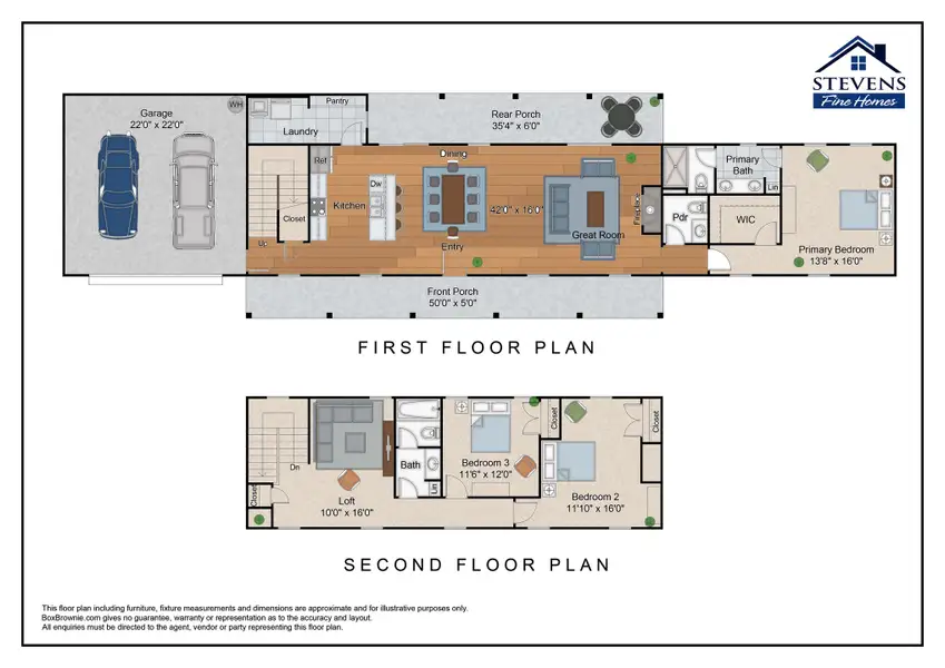 2D floor plan layout for the Skipper by Stevens Fine Homes in Sawyer’s Run, Hampstead, NC (Image 2). 2D floor plan layout for the Skipper by Stevens Fine Homes in Sawyer’s Run, Hampstead, NC (Image 2).