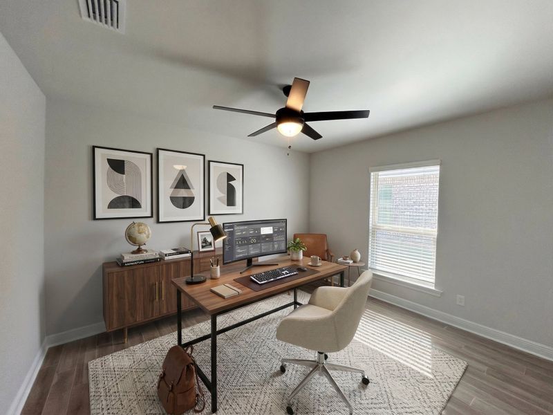 Front exterior of a new home in The Bluffs at Lafayette, Freeport, FL, highlighting curb appeal (Image 15).