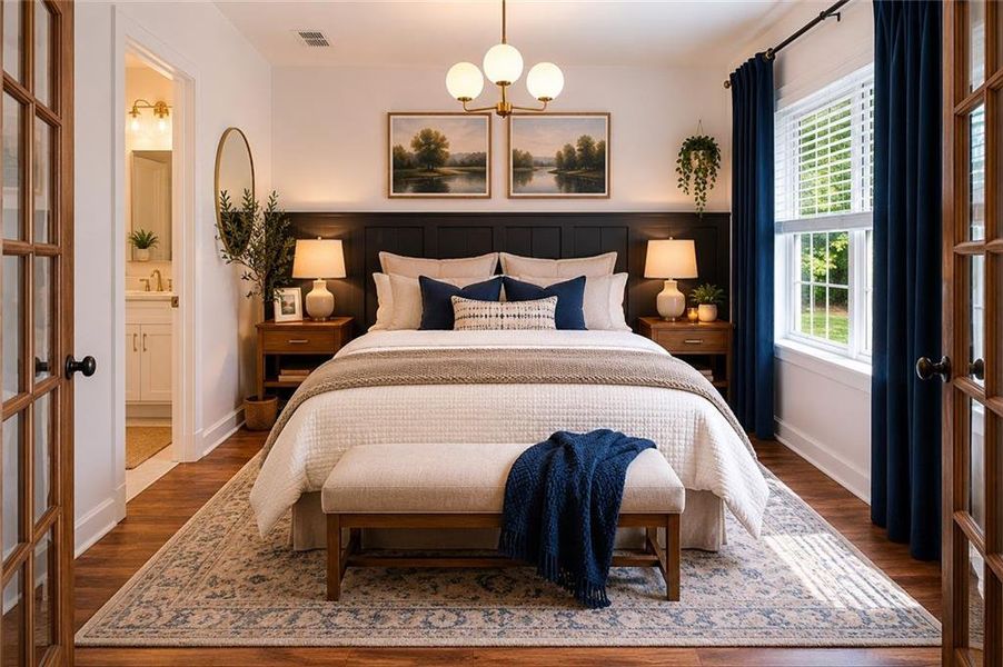 Furnished interior view inside a new home in , Emerson (Image 11).