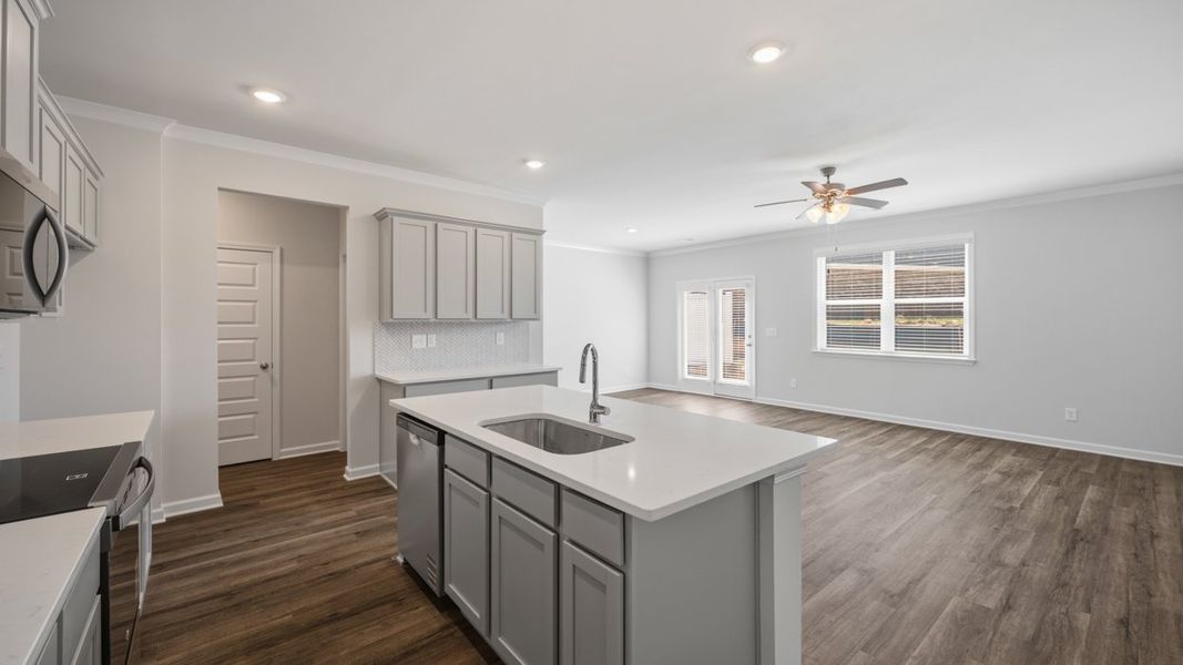 Furnished interior view inside a new home in Independence Villas and Townhomes, Loganville (Image 4). Furnished interior view inside a new home in Independence Villas and Townhomes, Loganville (Image 4).