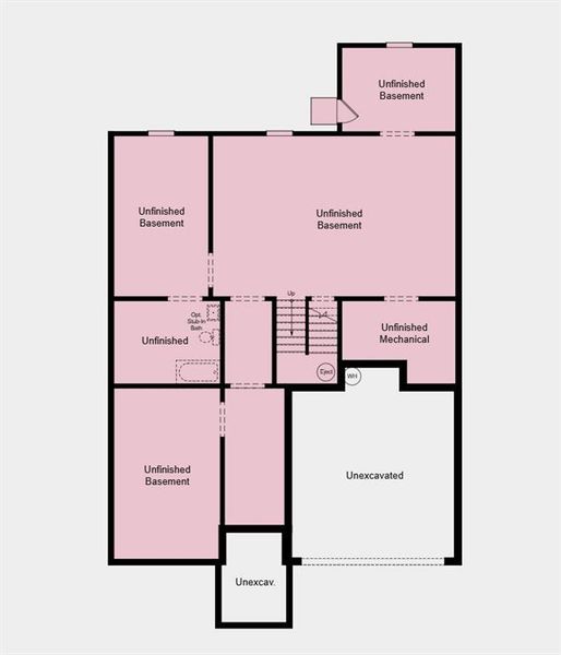 2D floor plan layout of this home in Bailey Fence, Dacula, GA (Image 4).