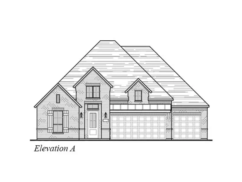 Exterior rendering of this home design in Trinity Falls, McKinney, TX (Image 3).